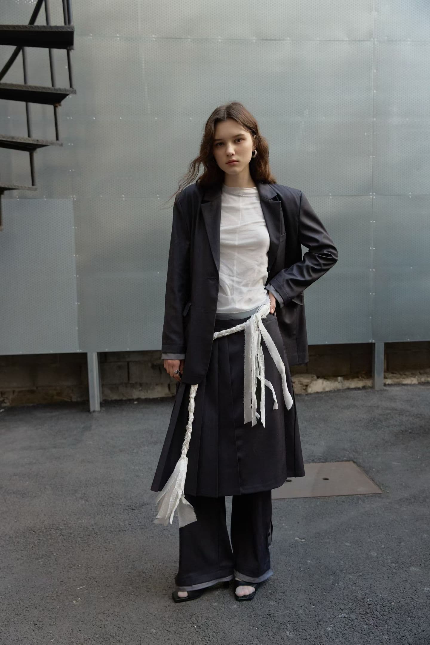 [FOUNDATION] Nine Sleeve Color-Block Jacket 2