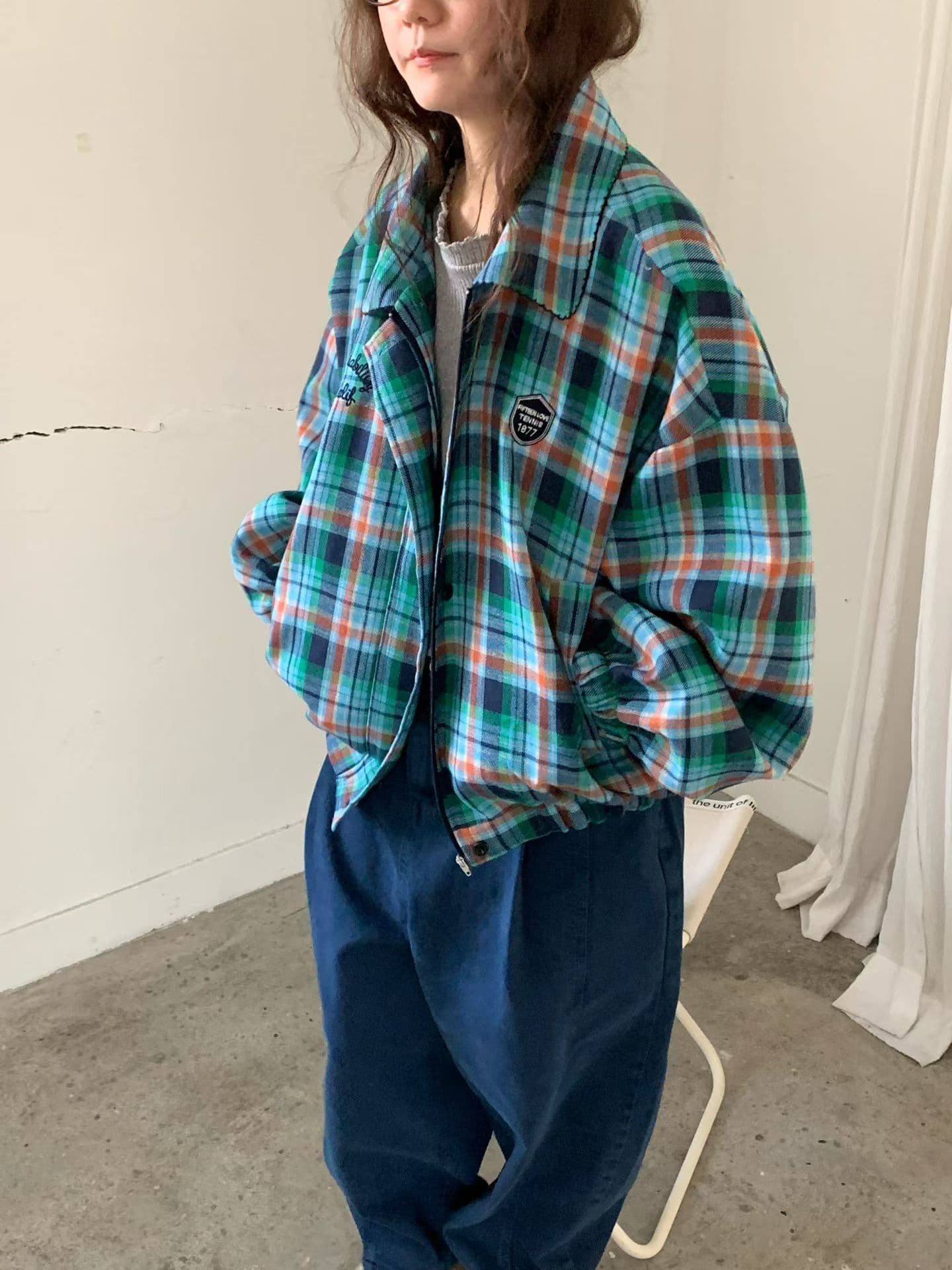 [VENTI] Checked Flat Jumper 1