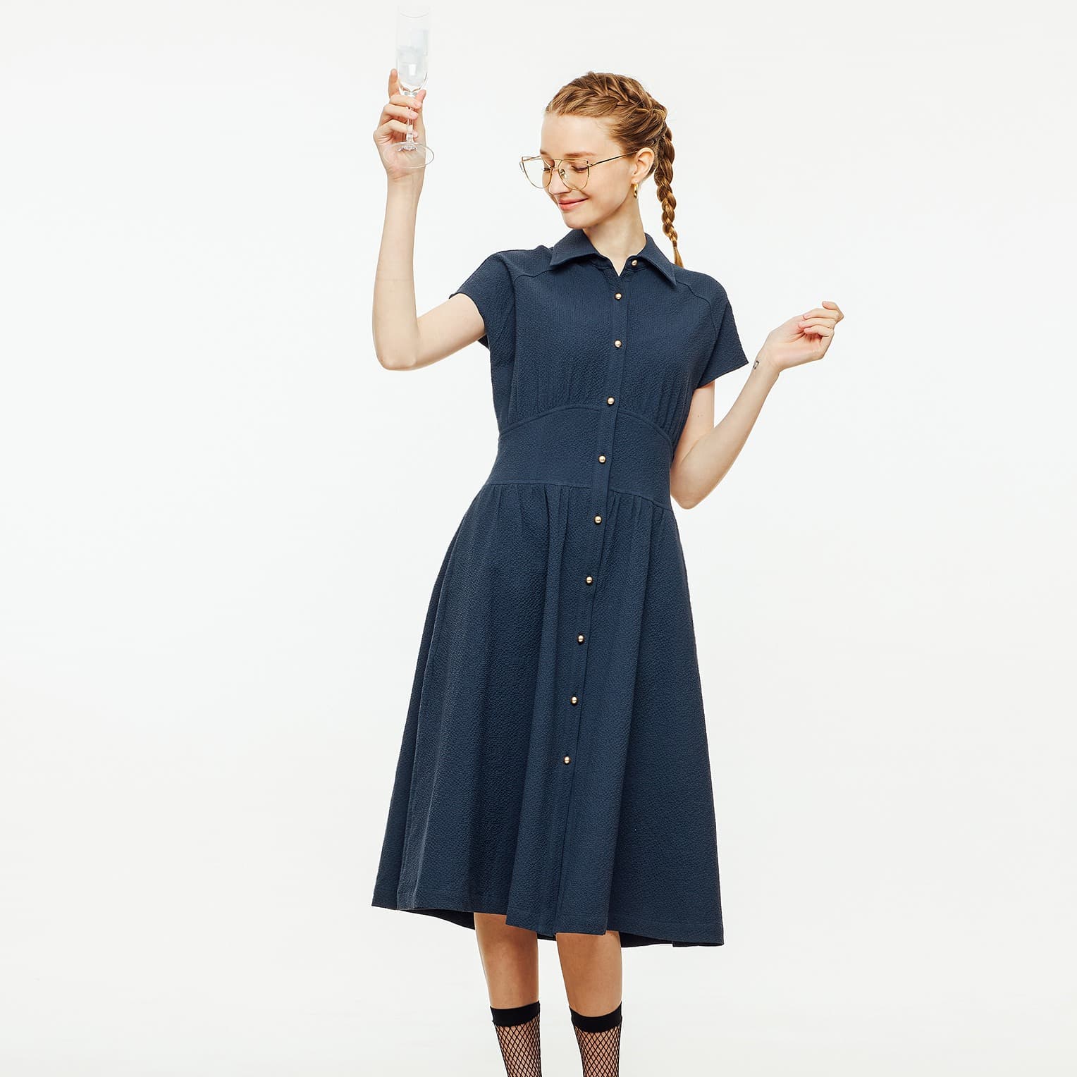[DE PERI MERA] Veronica Seersucker Dress 1