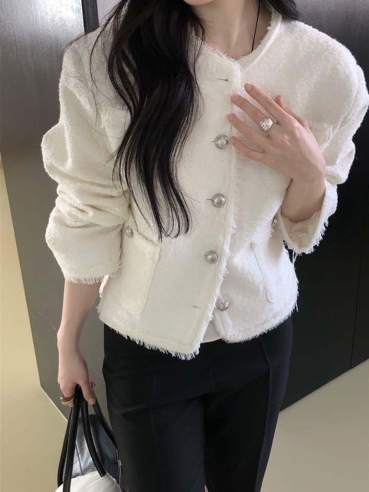[LE BUTTER] Biol Tweed Jacket 3