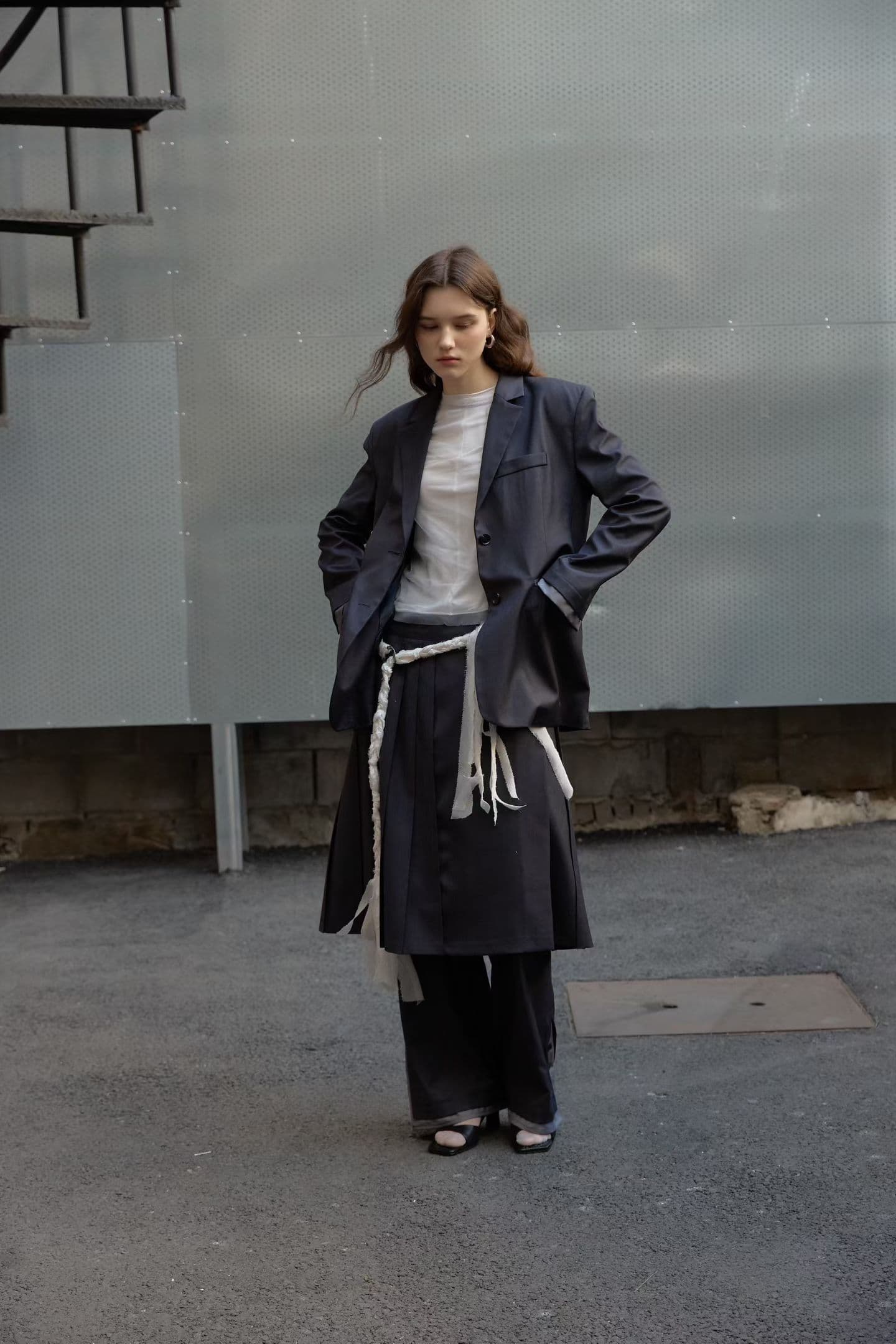 [FOUNDATION] Nine Sleeve Color-Block Jacket 4