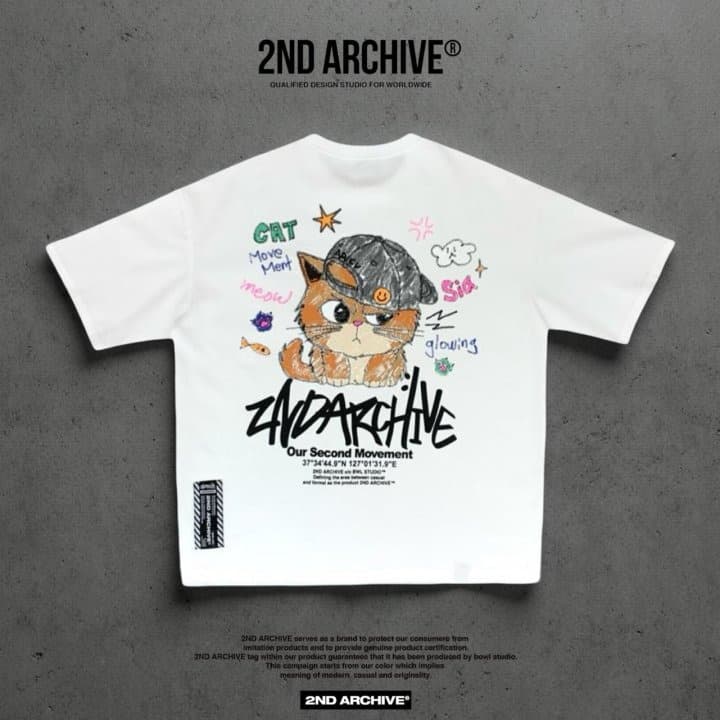 [2ND ARCHIVE] Smile Baseball Cap Cat Short Sleeve T-Shirt 1