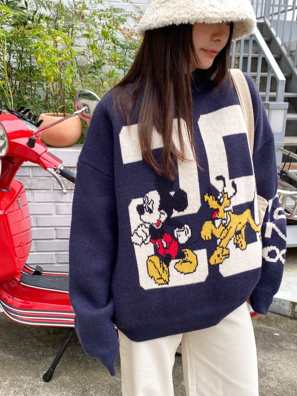 (Official Licensed Disney) [NEON FISH] 1928 Knit 3
