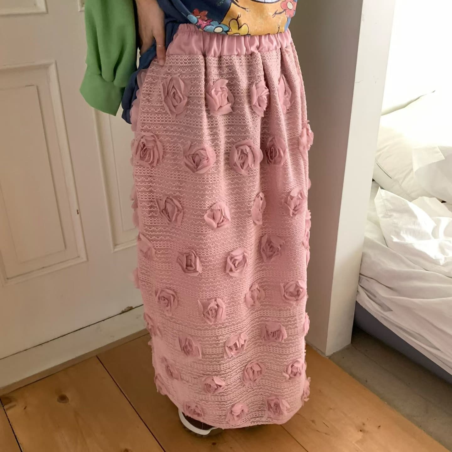 [VENTI] Rosé Skirt 1