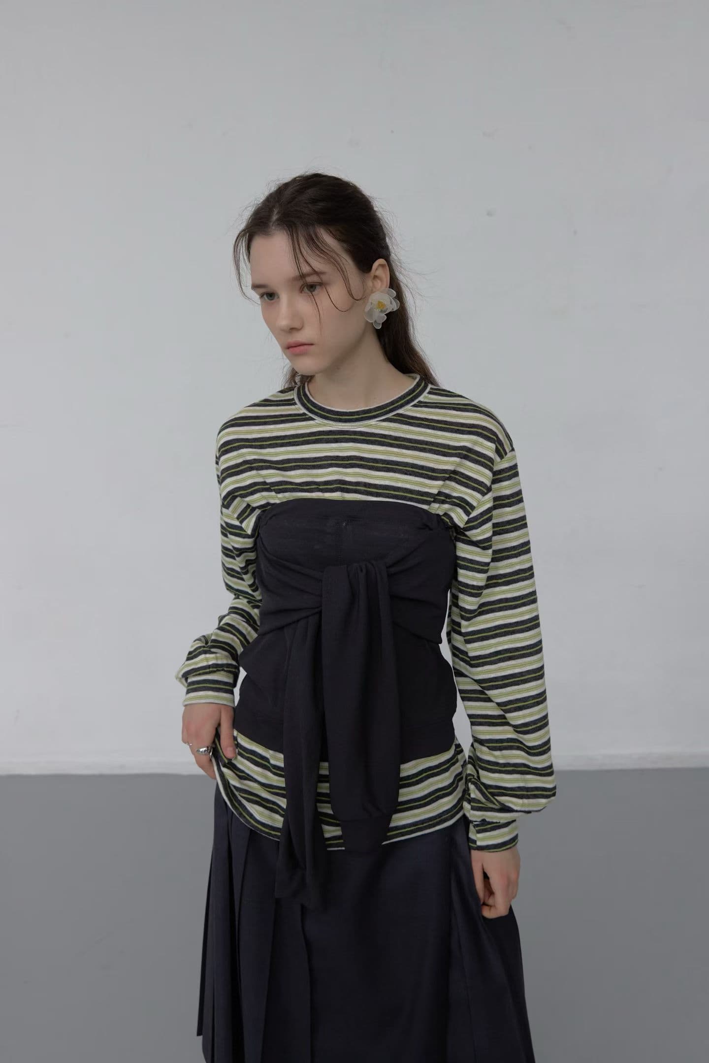 [FOUNDATION] Berry Striped T-Shirt 8