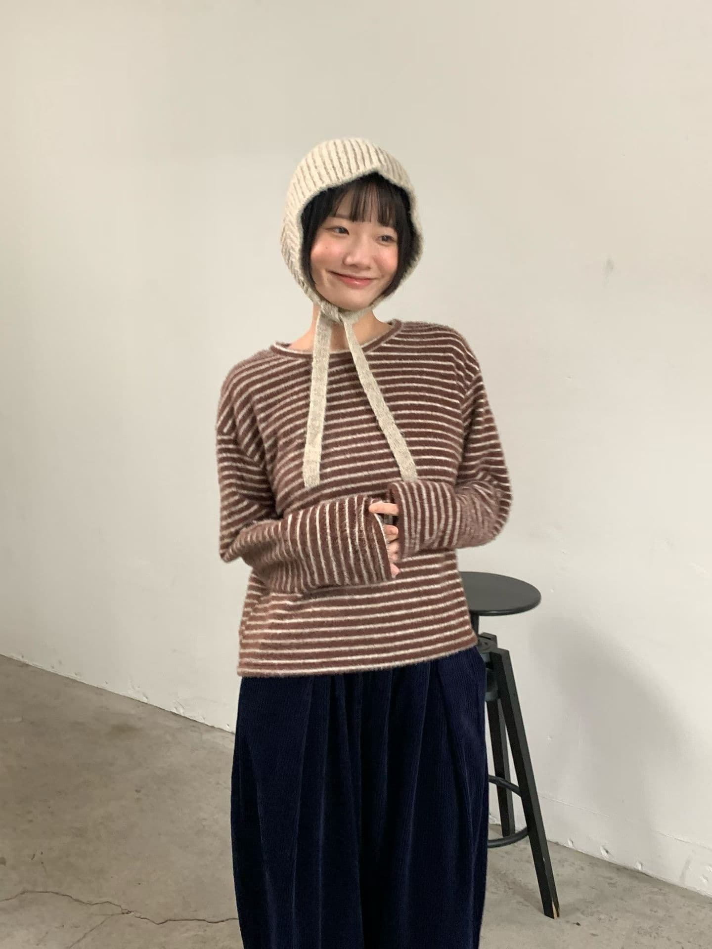 [VENTI] Hairy Striped T-Shirt 4