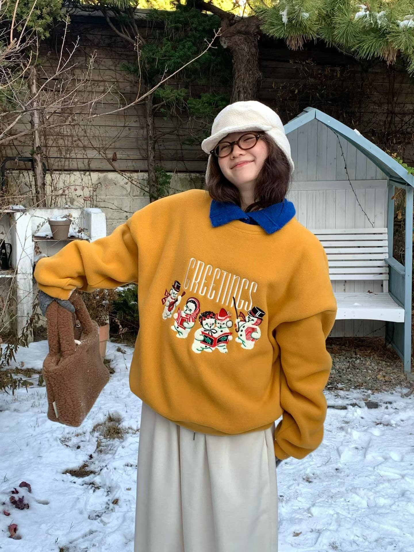 [VENTI] Snow Fleece Sweatshirt 5