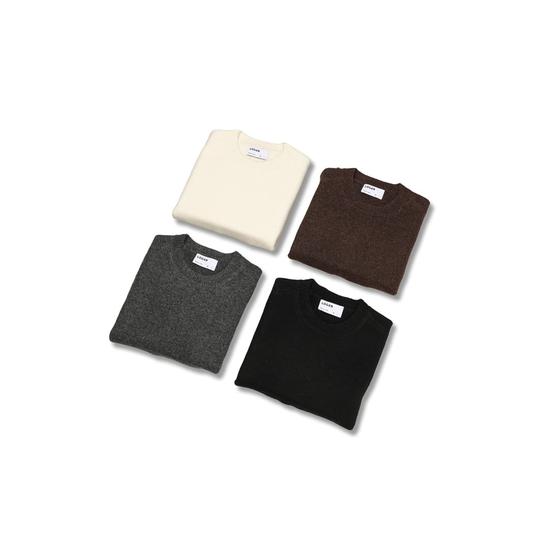 [LOGAN] Unbalanced Crop Knit 8
