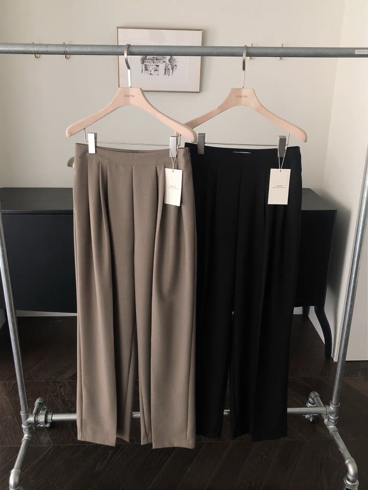 [LE BUTTER] Pebble Wool Slacks 7