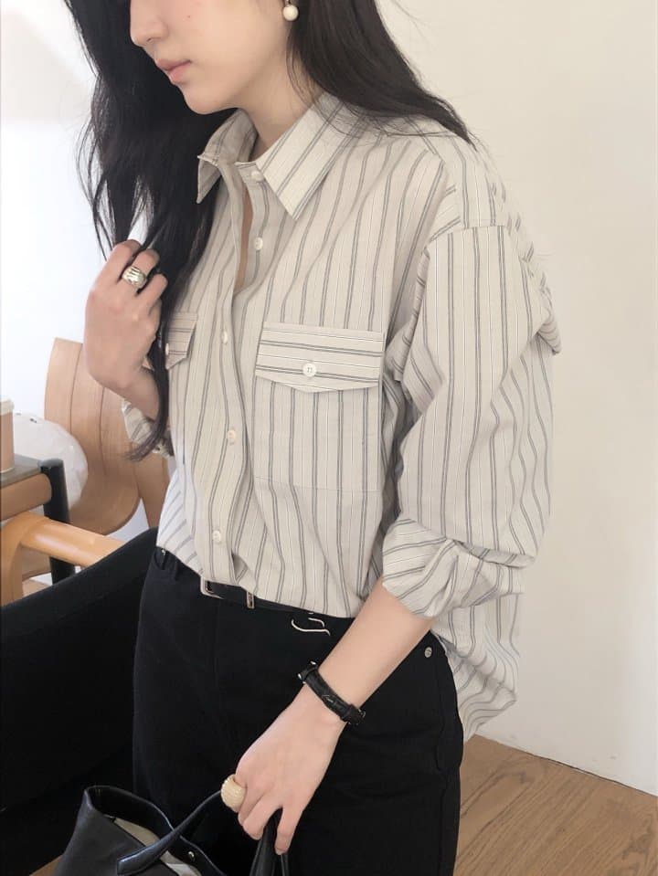 [LE BUTTER] Baroun Button Shirt 8