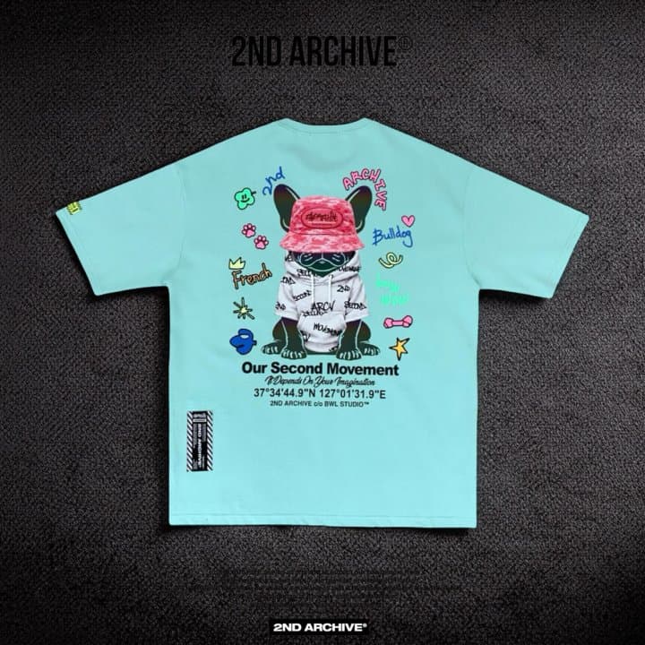 [2ND ARCHIVE] Bucket Hat Reflective Bulldog Short Sleeve T-Shirt 7