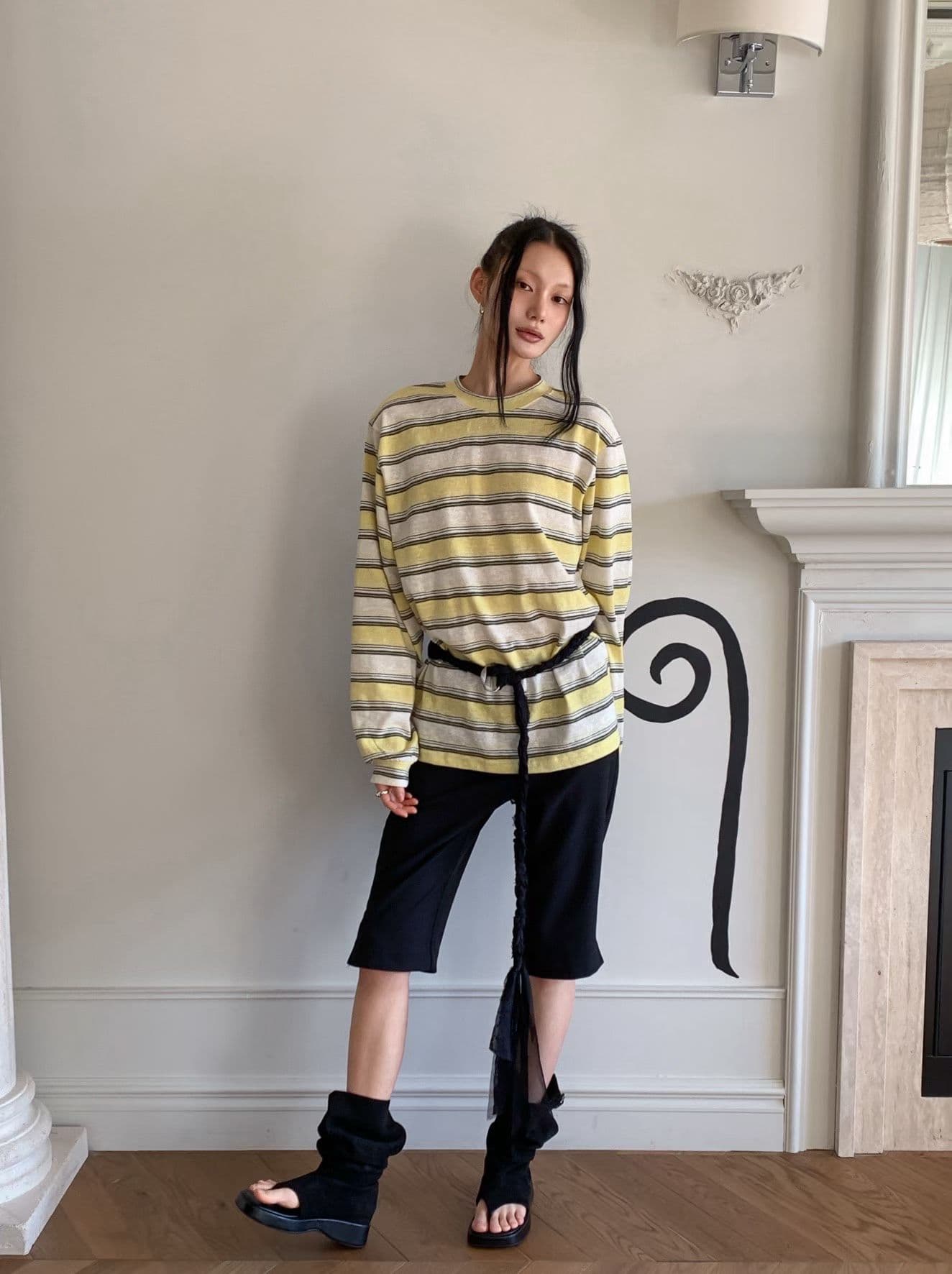 [FOUNDATION] Berry Striped T-Shirt 10