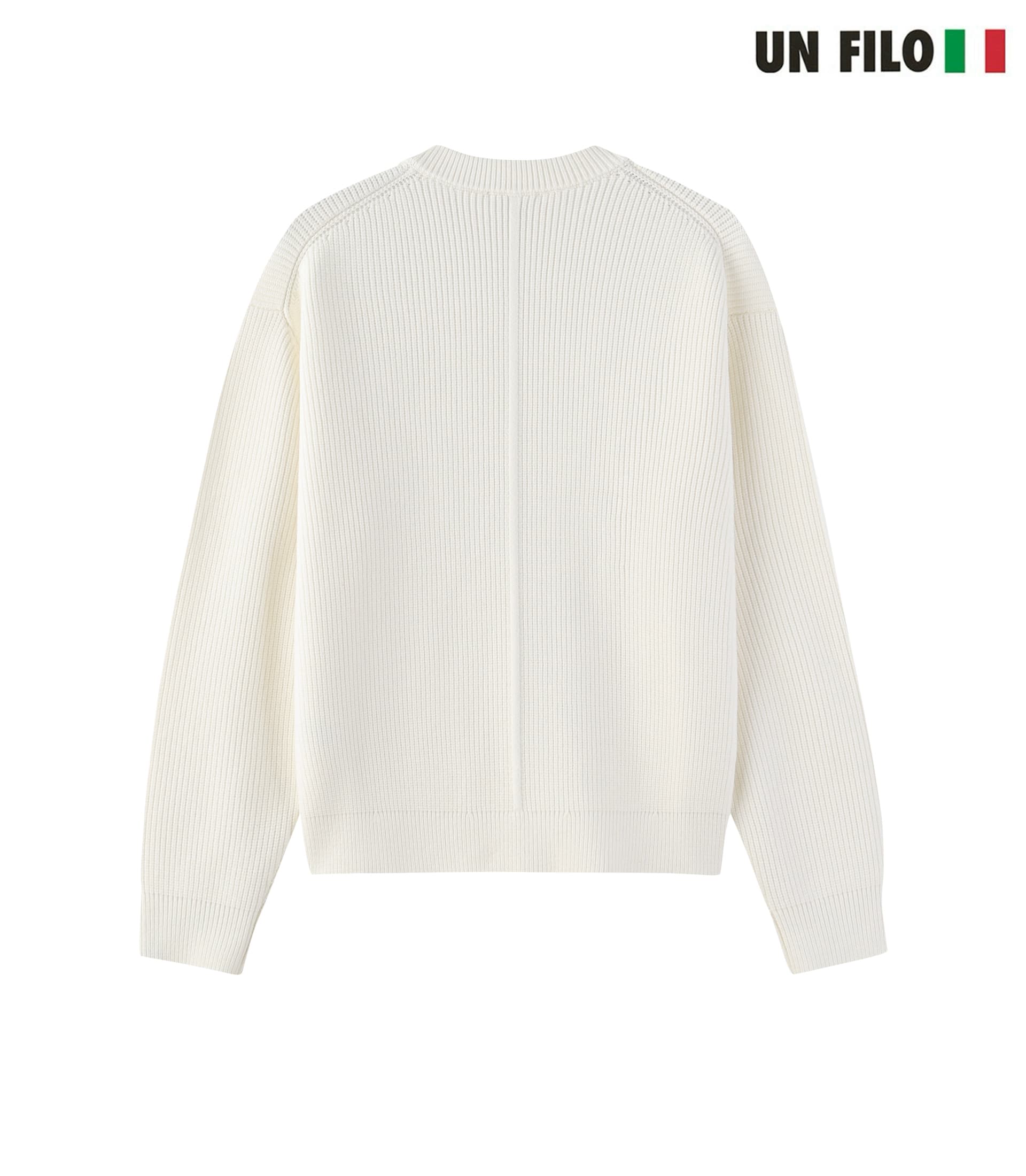 [LAINE] Impressive Round Neck Zip-up Knit 6