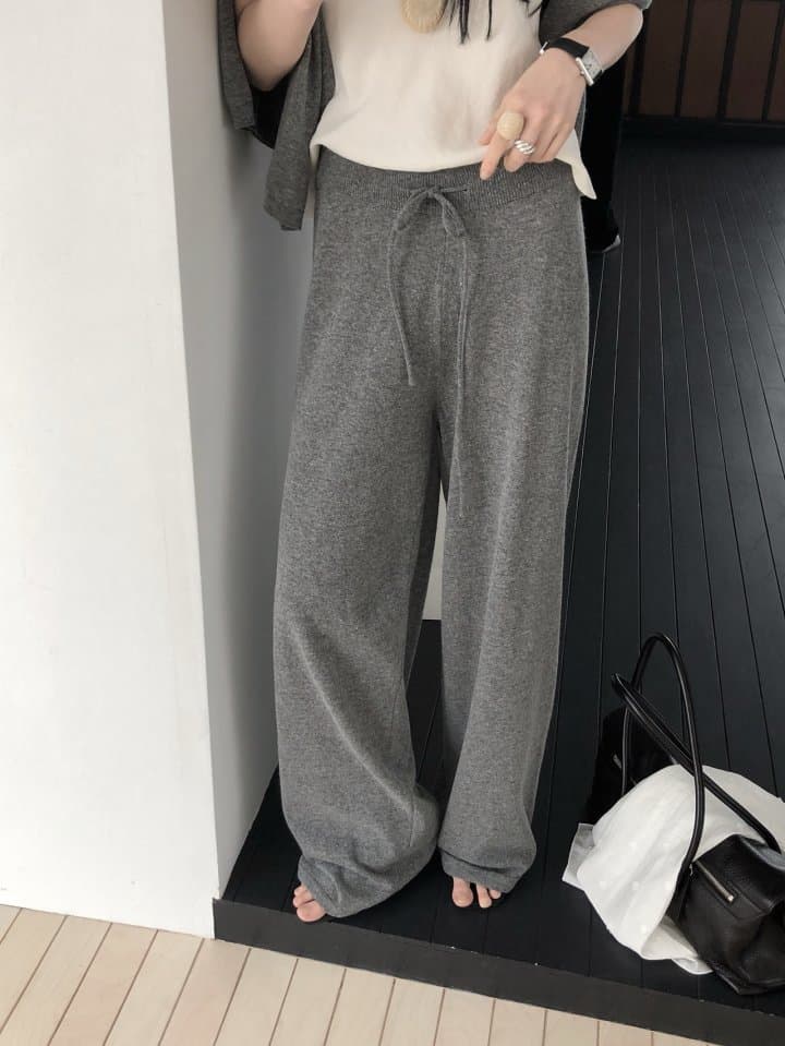 [LE BUTTER] Knit Wool Pants 6