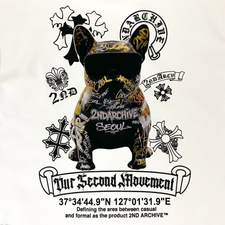 [2ND ARCHIVE] Art Sunglasses Bulldog Short Sleeve T-Shirt 5