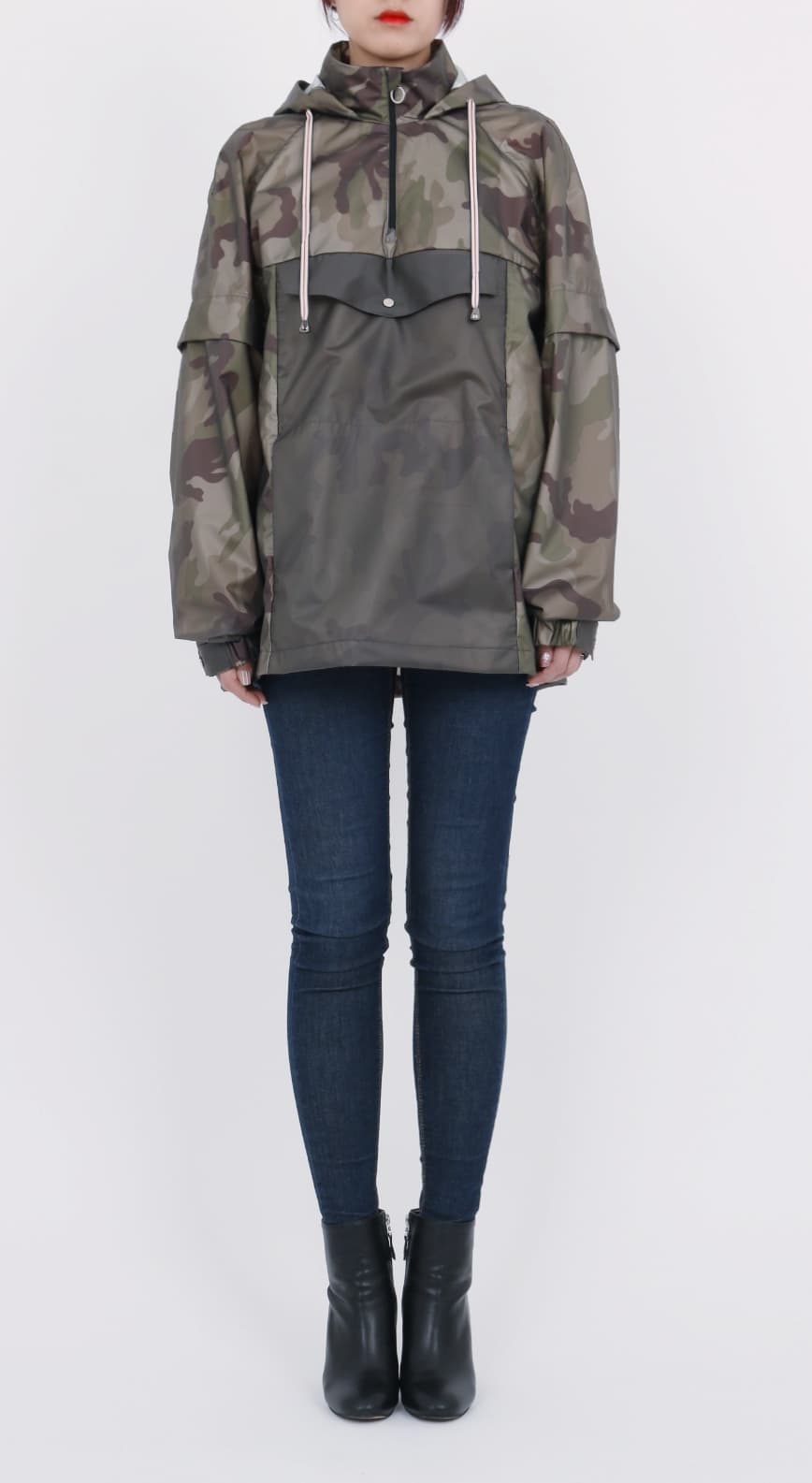 [BOHO] Rainwear Long Top BLACK 3