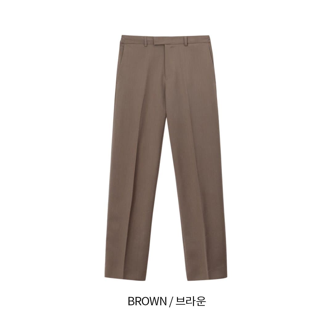 [LOGAN] Rosy Side Standard Fit Slacks 8