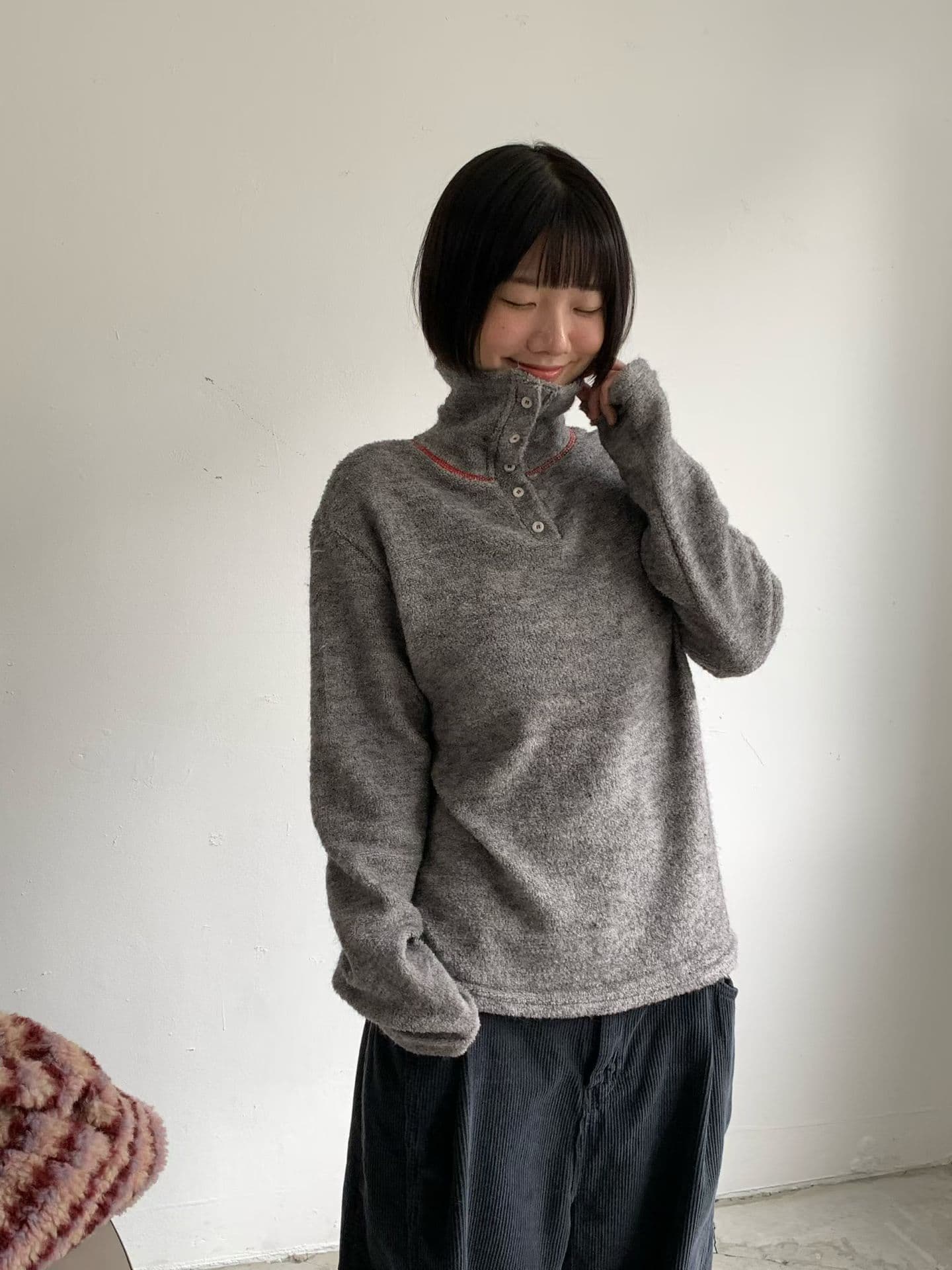 [VENTI] Buttoned Turtleneck T-Shirt 2