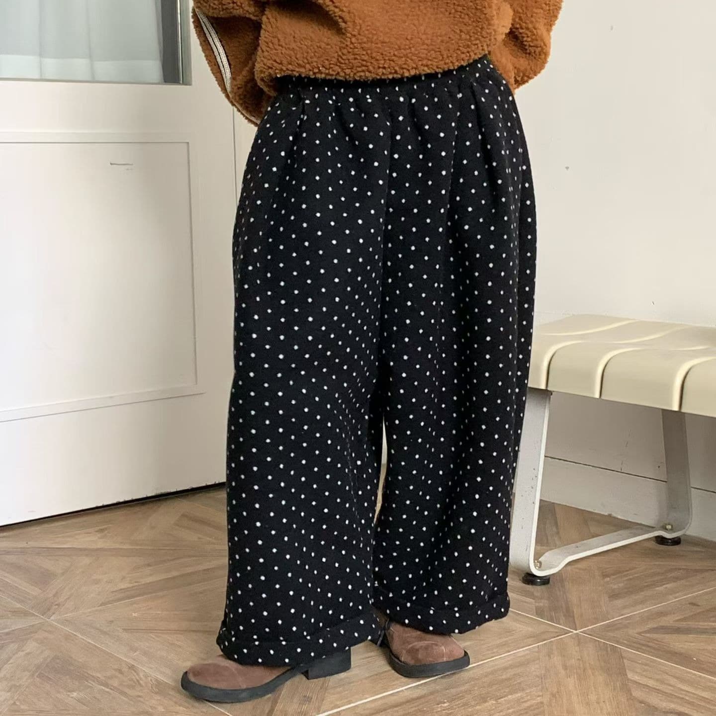 [VENTI] Dot Brushed Pants 1