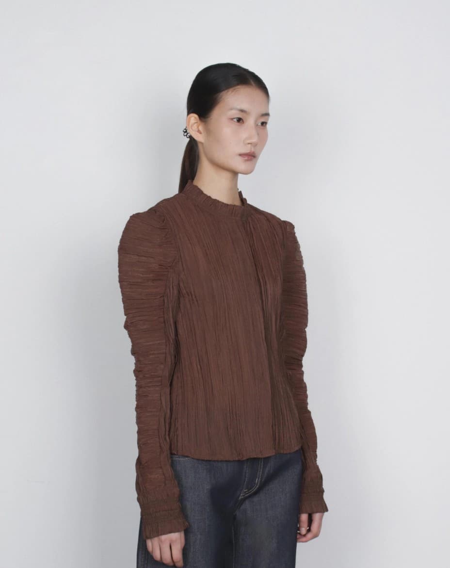 [TEXTURE] Ja Pleated Volume Blouse 7