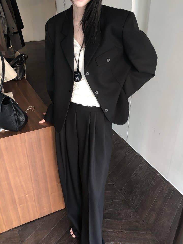 [LE BUTTER] Pebble Wool Jacket 3