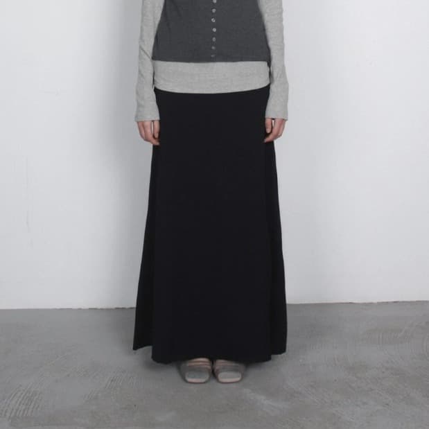 [TEXTURE] Ging Maxi Flared Skirt 1