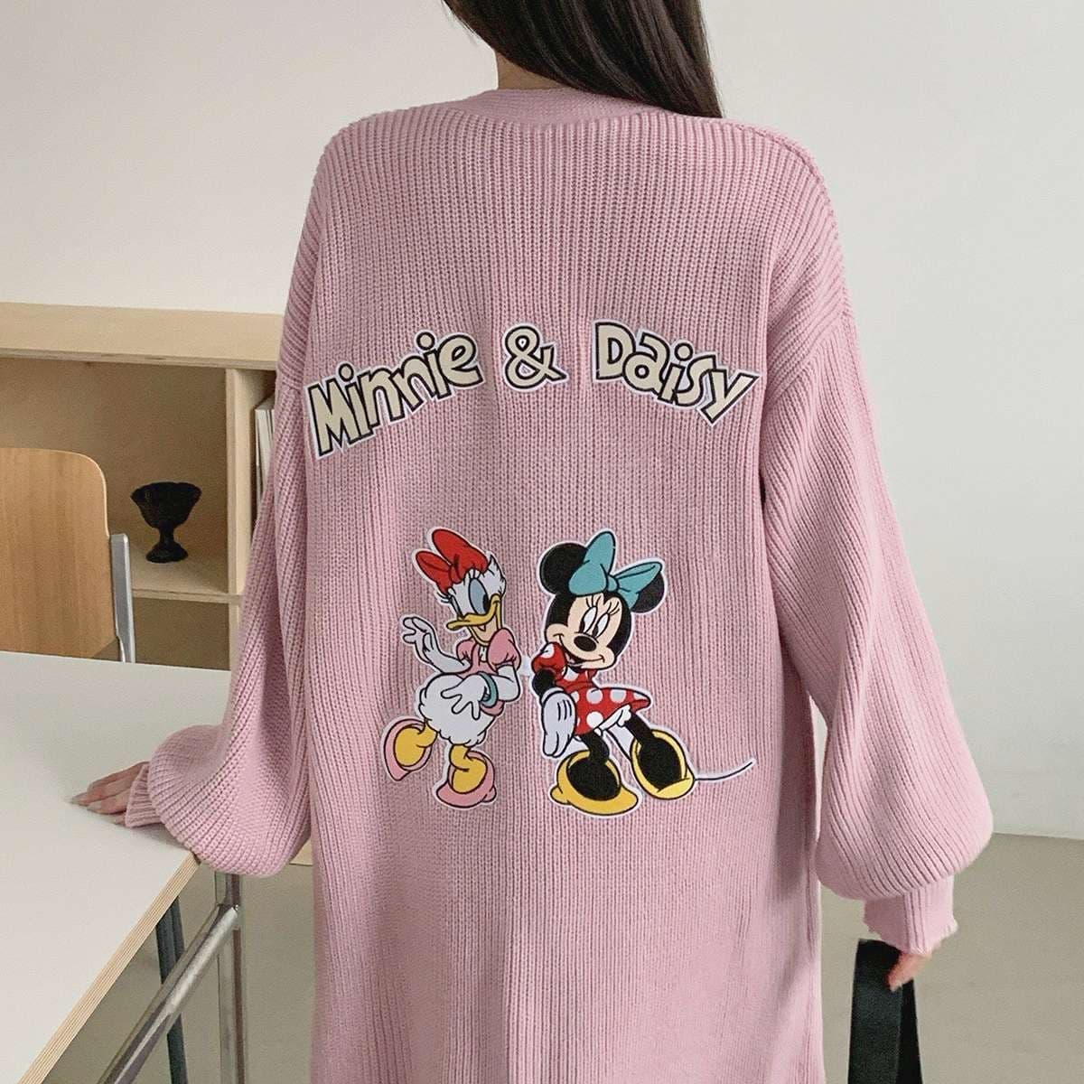 (Official Licensed Disney) [NEON FISH] Mini Daisy Long Cardigan 2