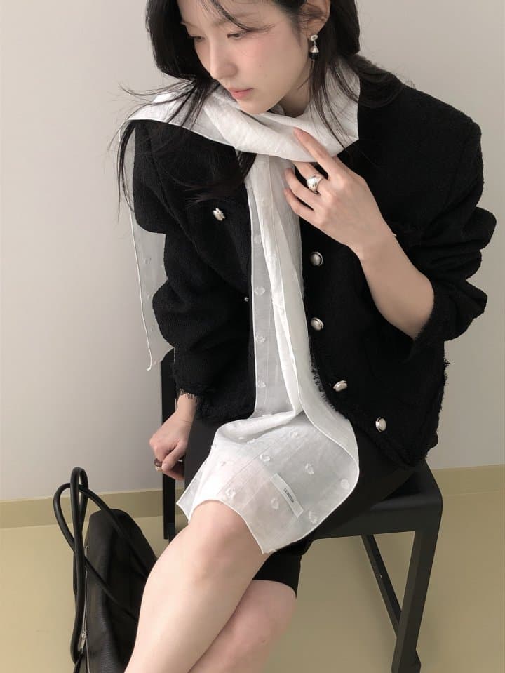 [LE BUTTER] Biol Tweed Jacket 4