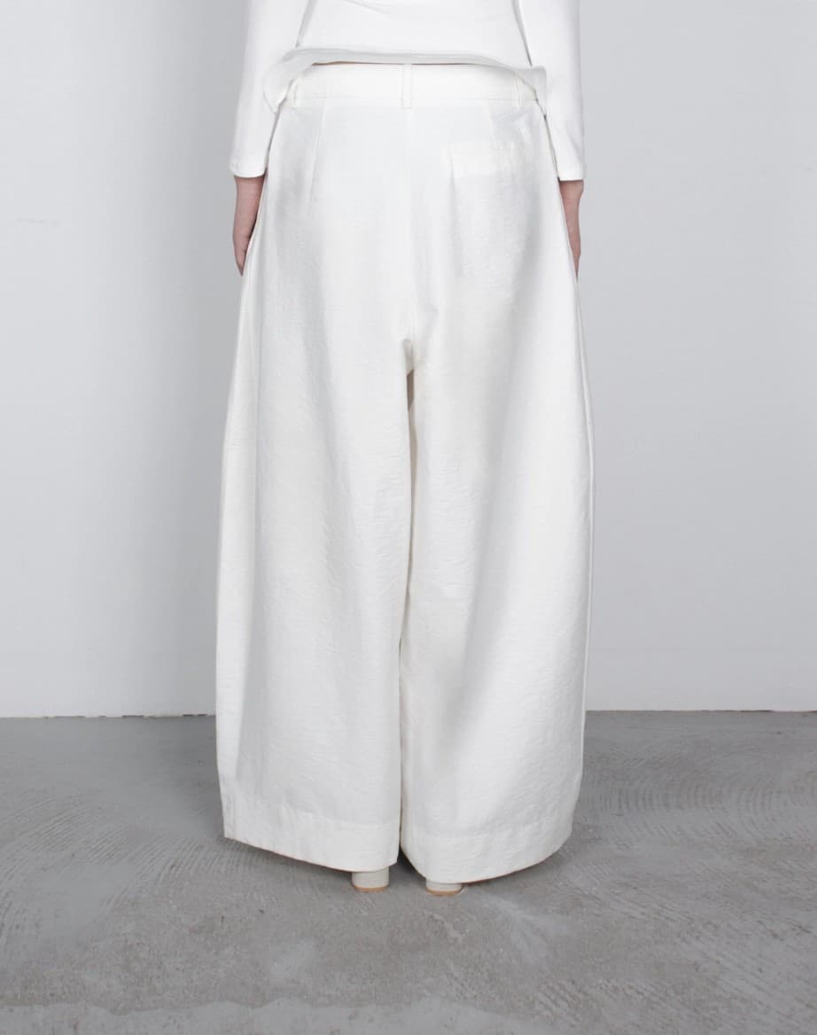 [TEXTURE] Obi Wide Cotton Pants 5
