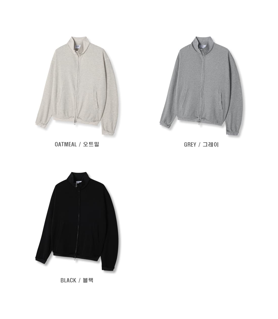 [LOGAN] Mock Neck Waffle Zip-Up 10