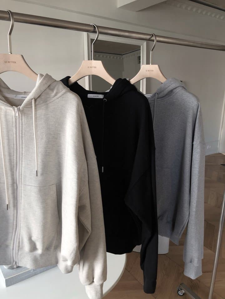 [LE BUTTER] Oversized Zip-up Hoodie 5