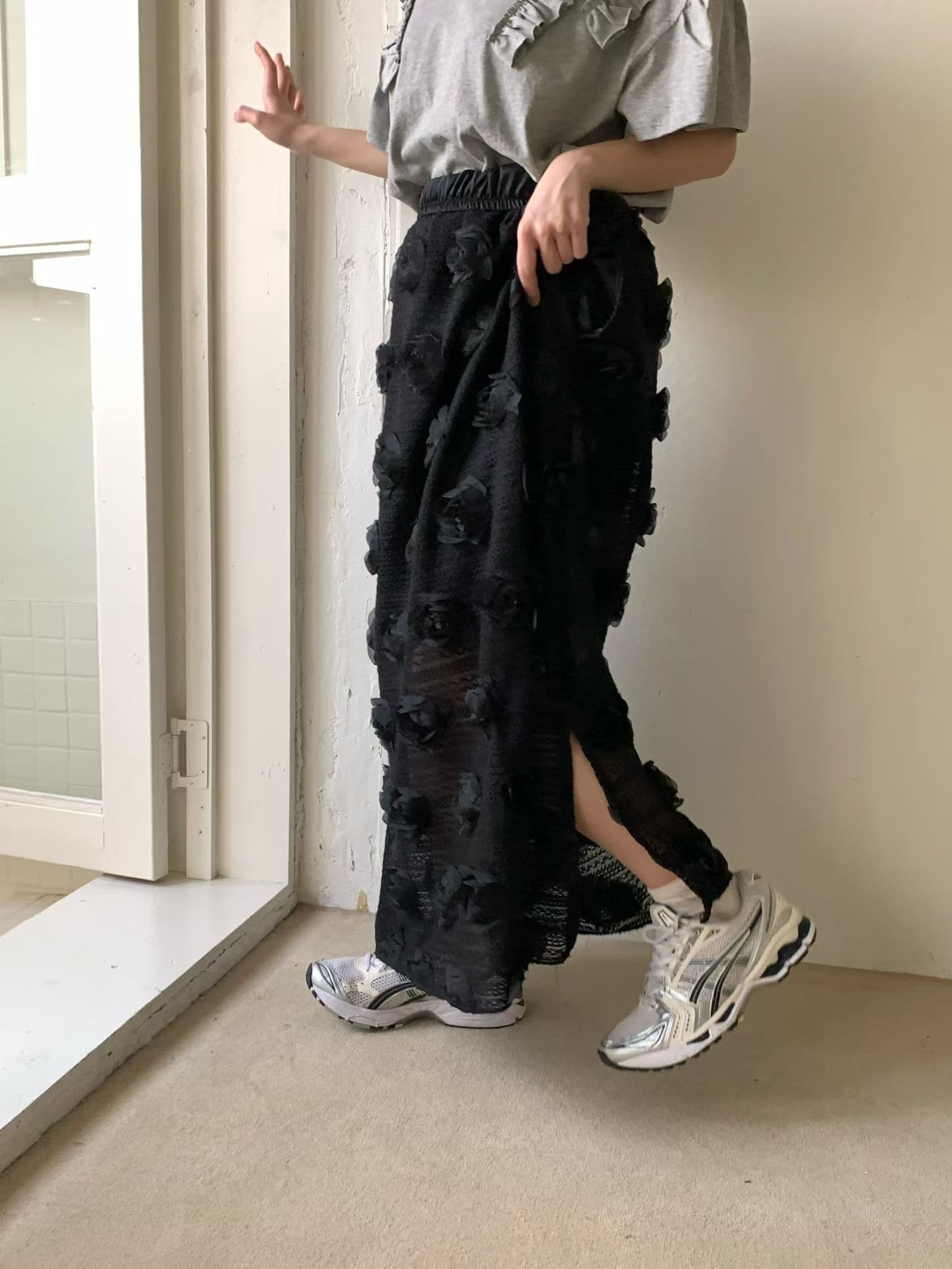 [VENTI] Rosé Skirt 6