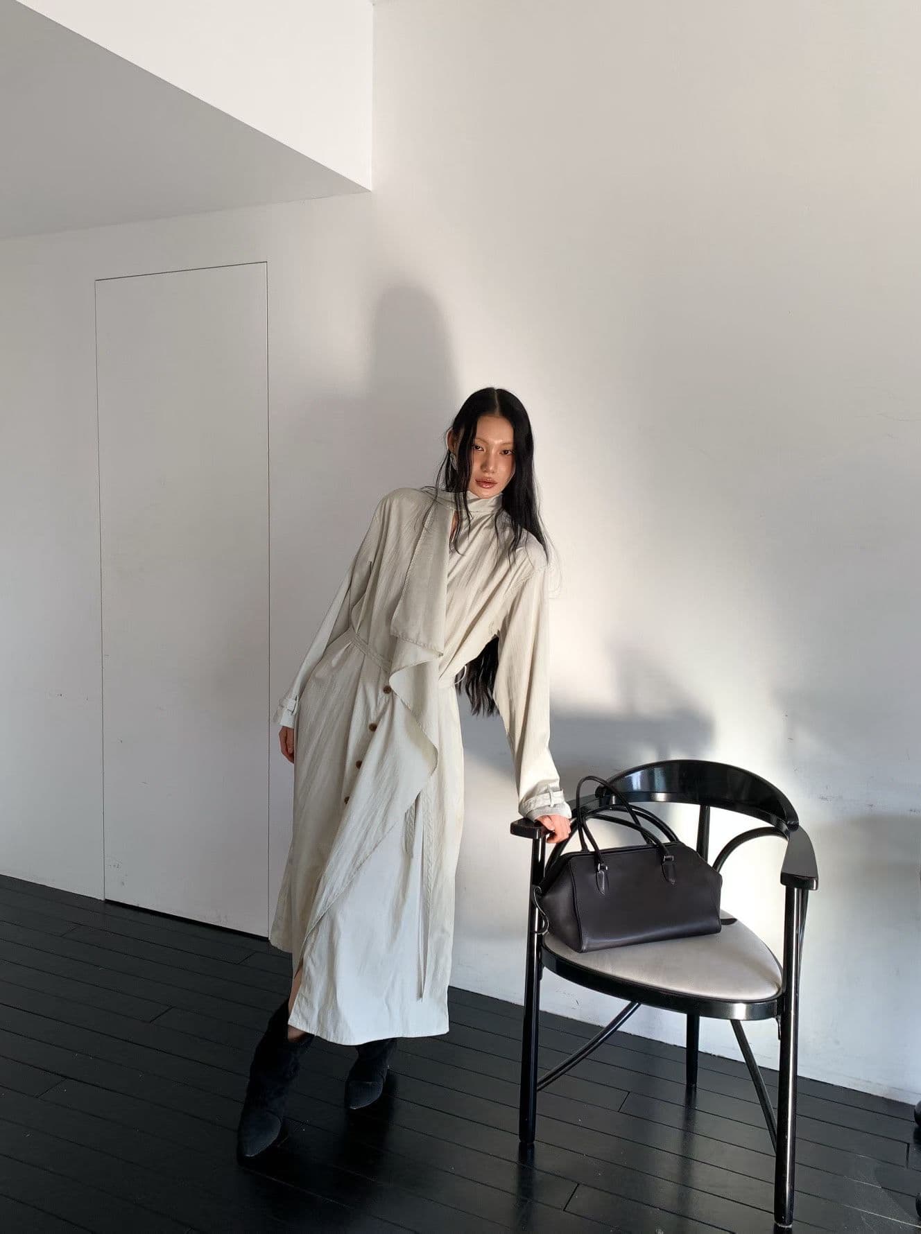 [FOUNDATION] Nailed Muffler Trench Dress 6