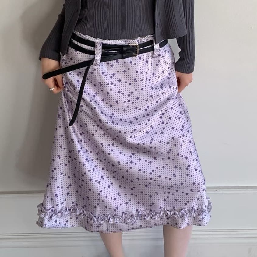 [FOUNDATION] Flory Dot Frill Lace Skirt 1