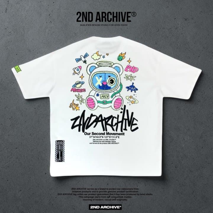 [2ND ARCHIVE] Reflective Space Bear Short Sleeve T-Shirt 10