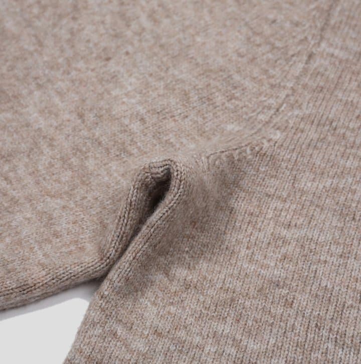 [GENTLE COVER] Ness Daily Henley Neck Knit 2
