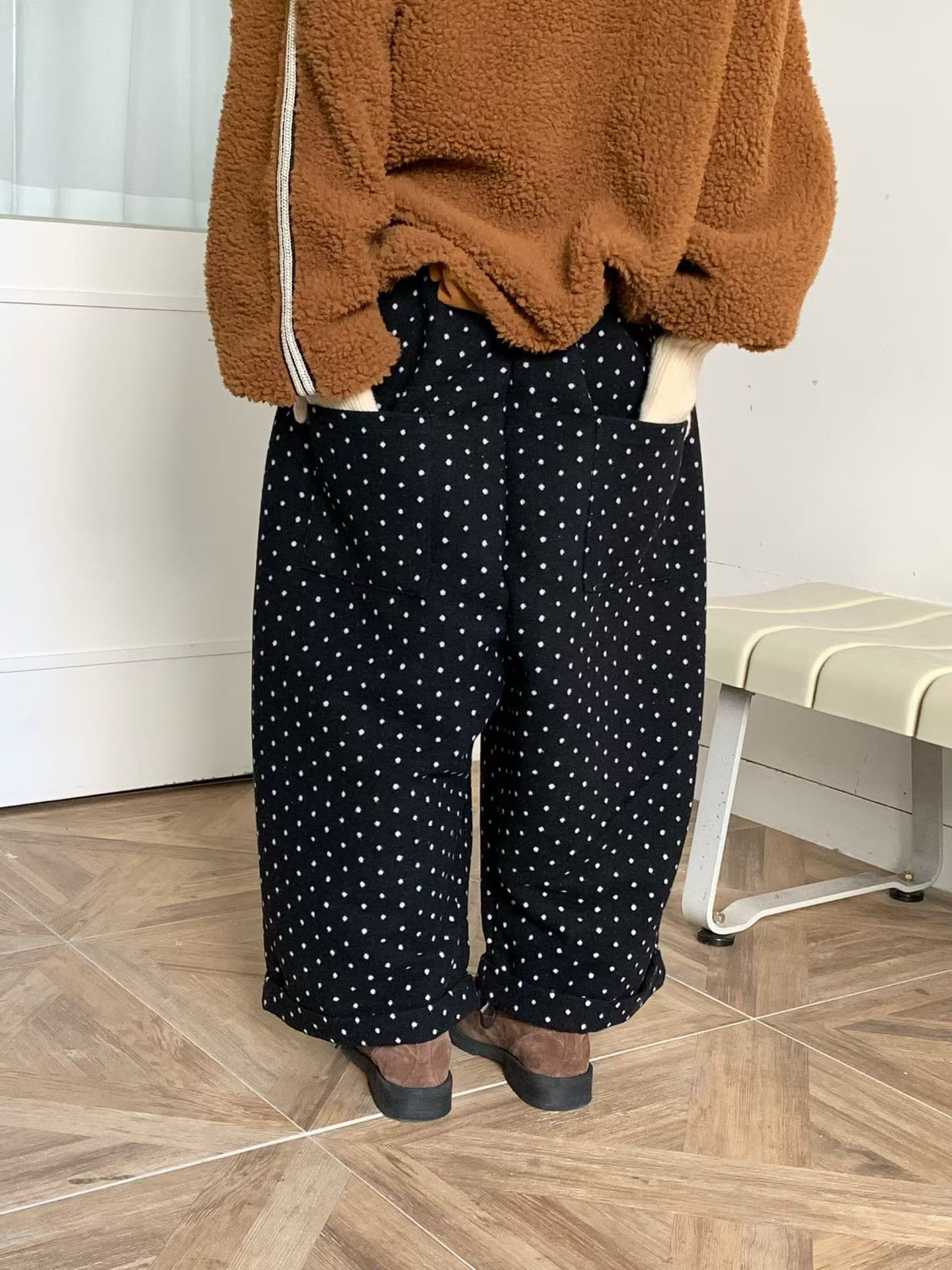 [VENTI] Dot Brushed Pants 8