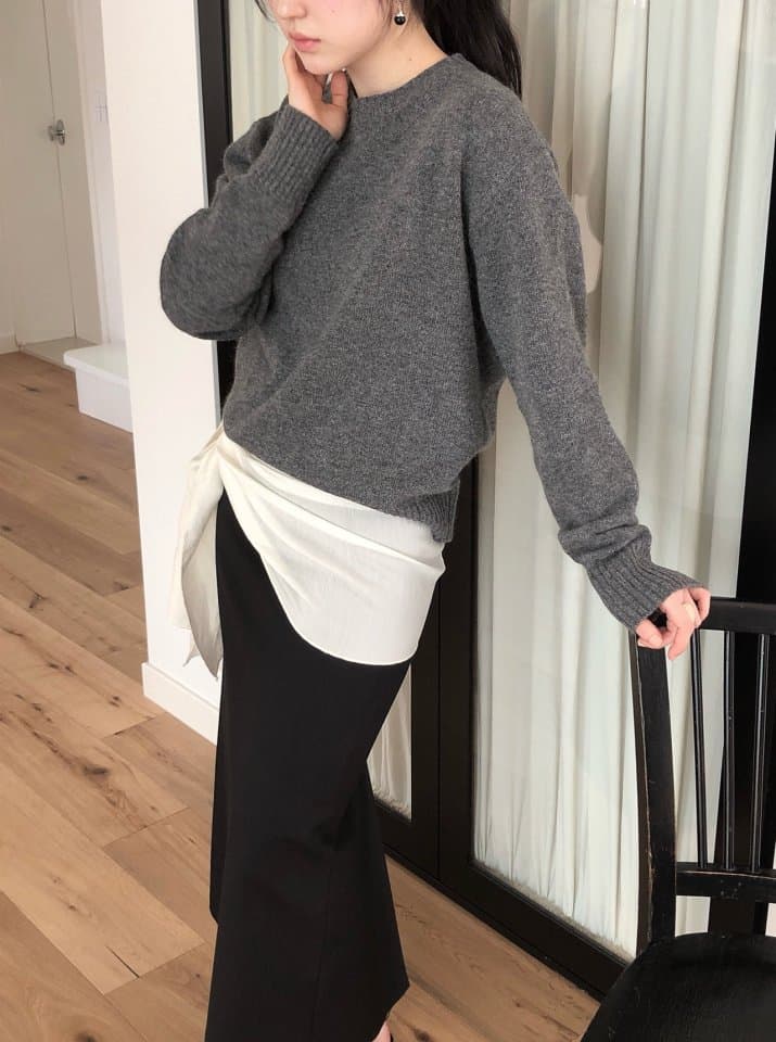 [LE BUTTER] Round Raccoon Knit 8