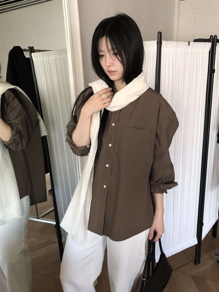 [LE BUTTER] Rocky Washed Shirt 6