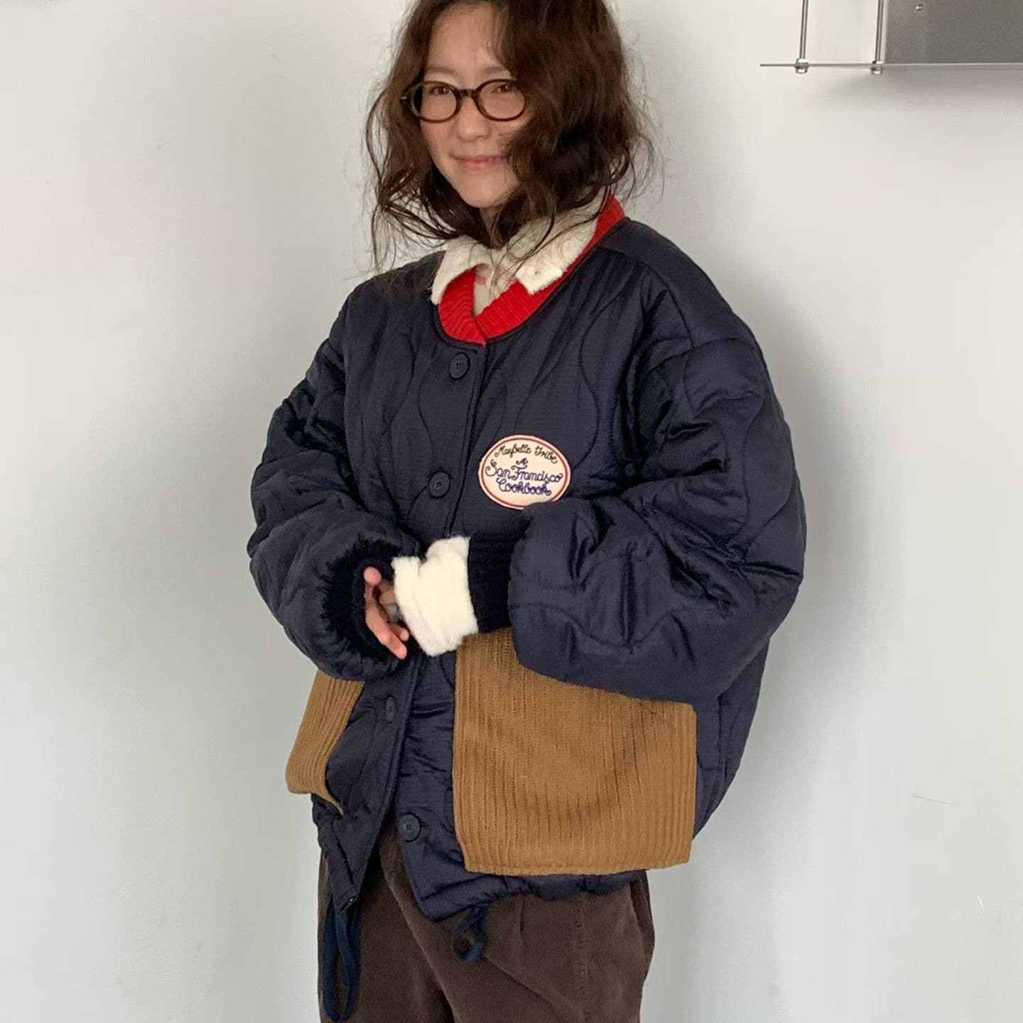 [VENTI] Unique Patch Quilted Jumper 1