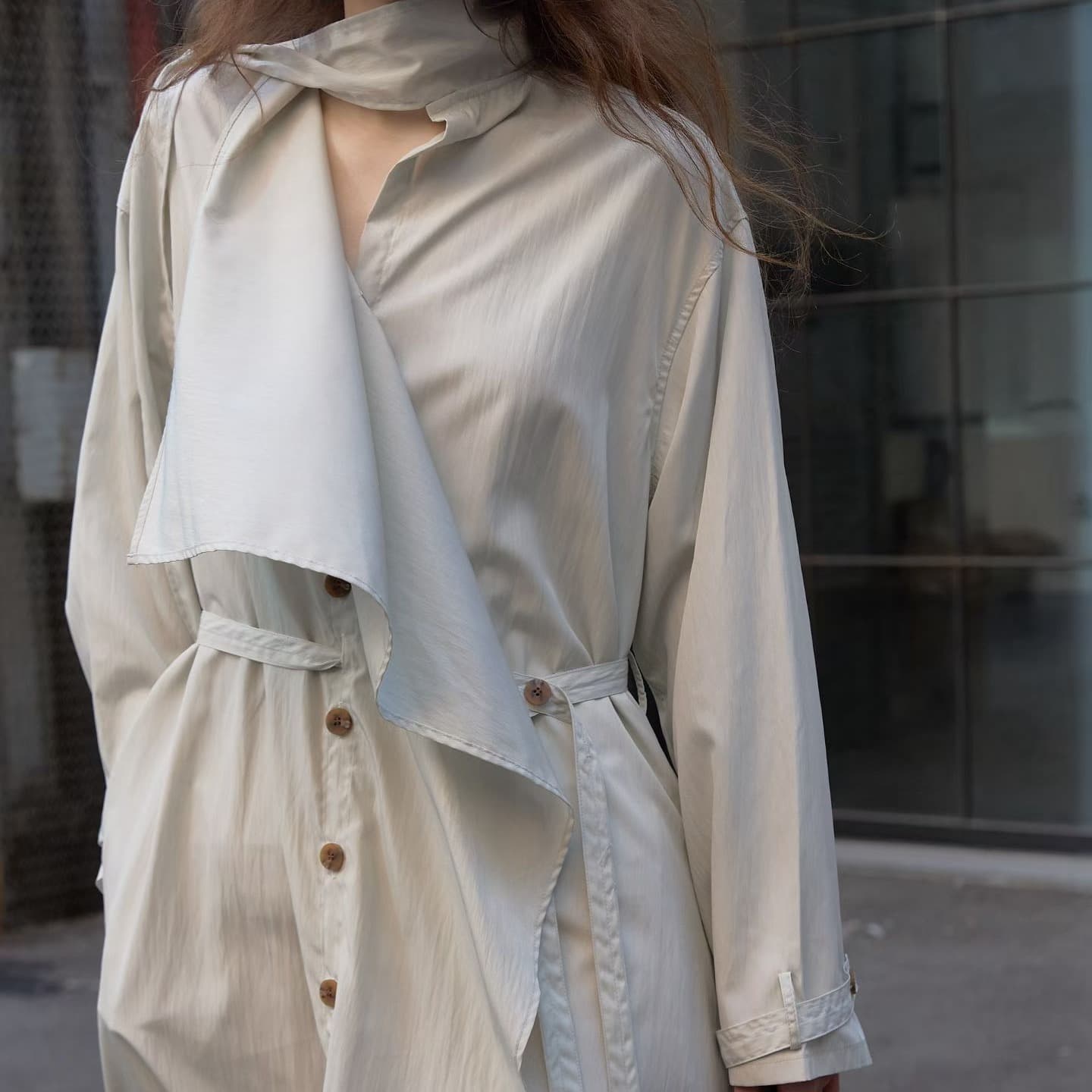 [FOUNDATION] Nailed Muffler Trench Dress 1