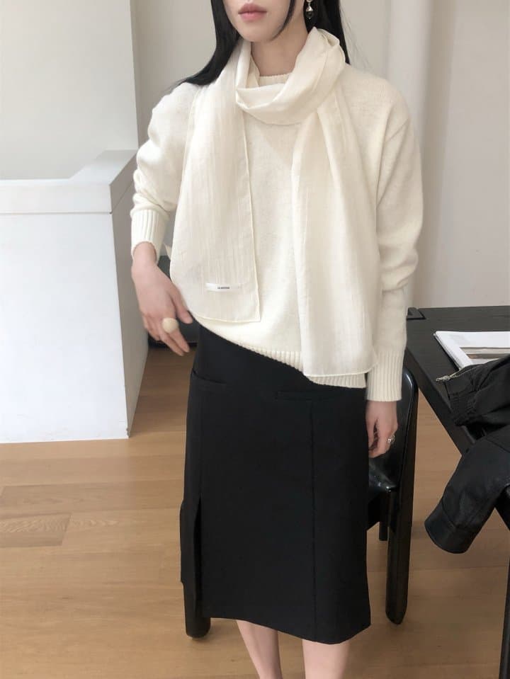 [LE BUTTER] Round Raccoon Knit 3