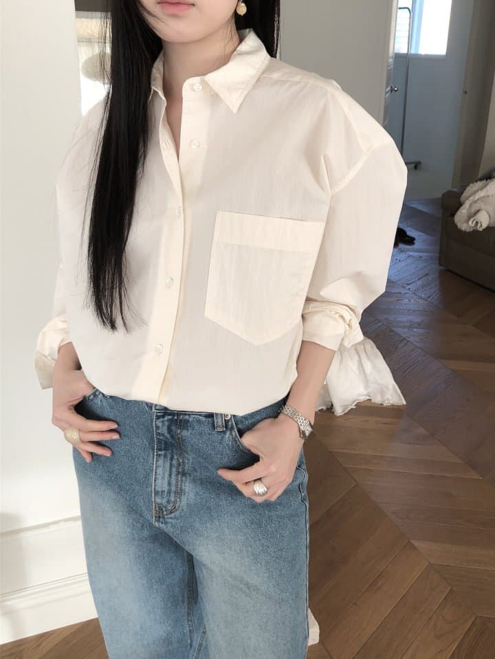 [LE BUTTER] Rocky Washed Shirt 9