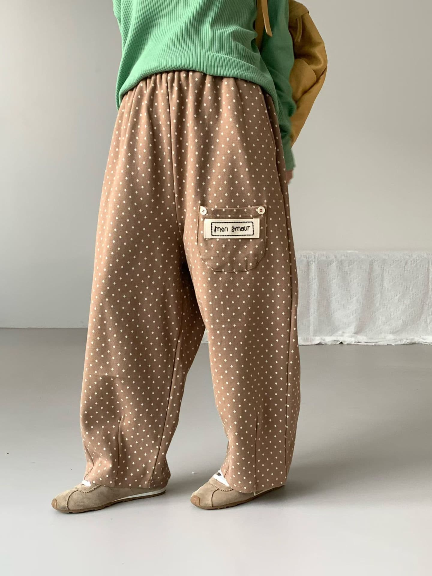 [VENTI] Polka Dot Pocket Pants 3