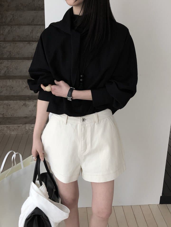 [LE BUTTER] Mer Scarf Blouse 10