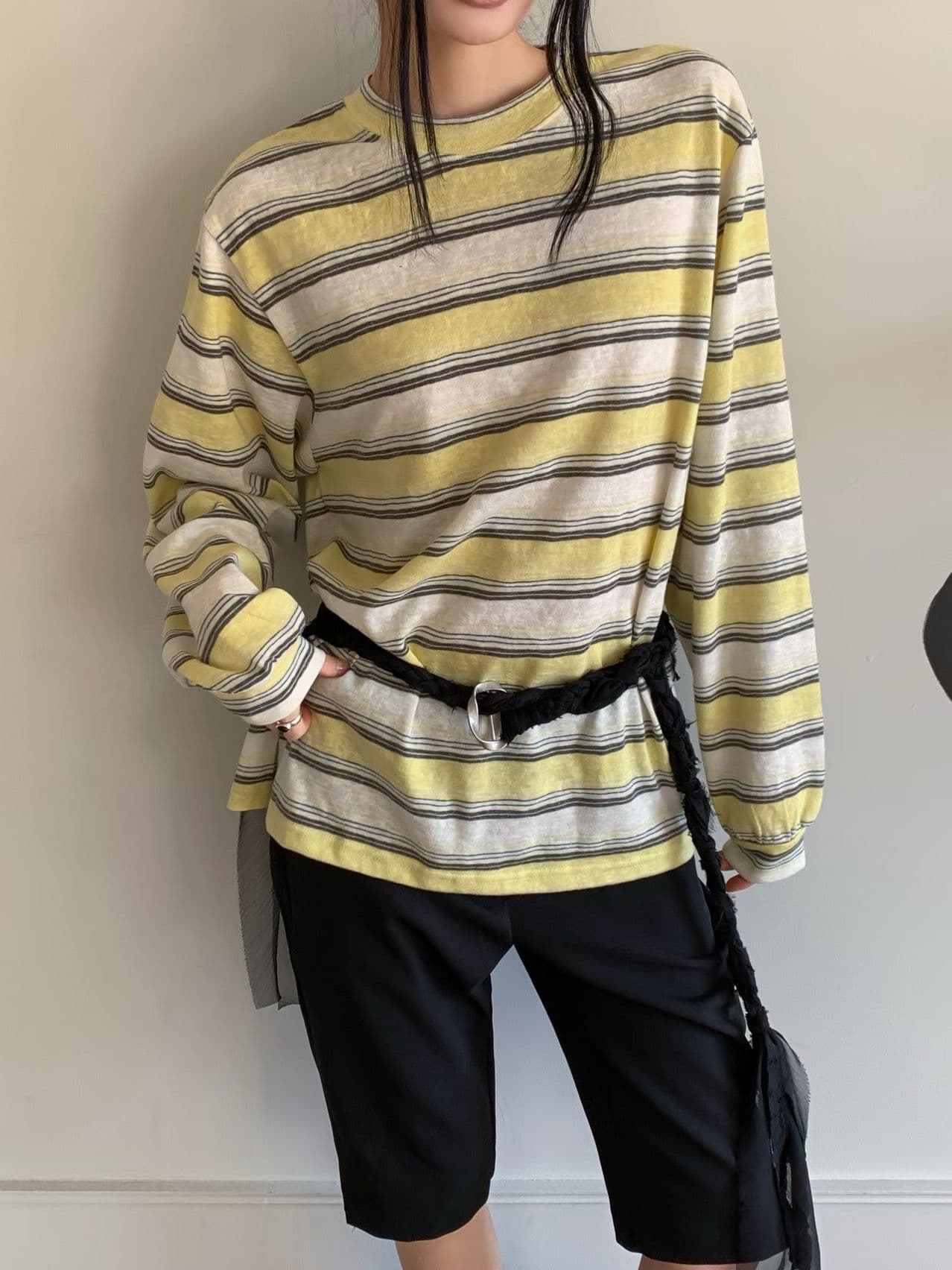 [FOUNDATION] Berry Striped T-Shirt 2