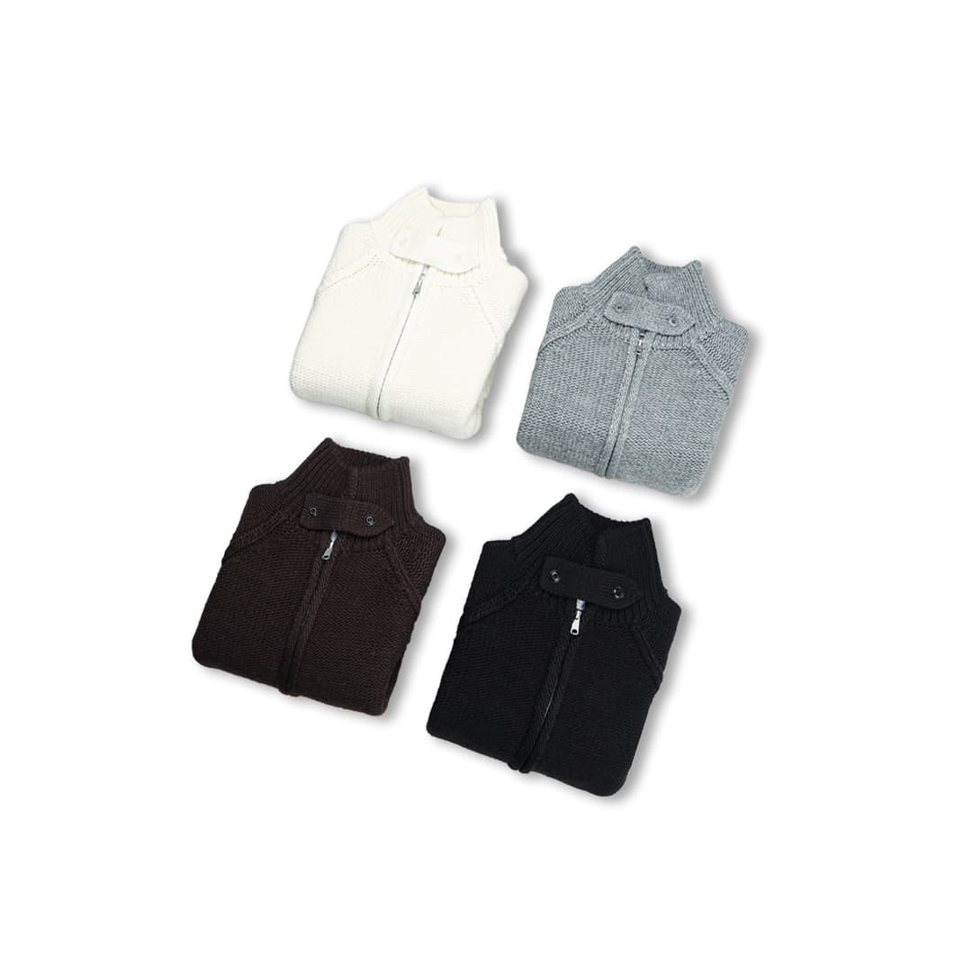 [LOGAN] Uni Knit Zip-Up Jacket 7