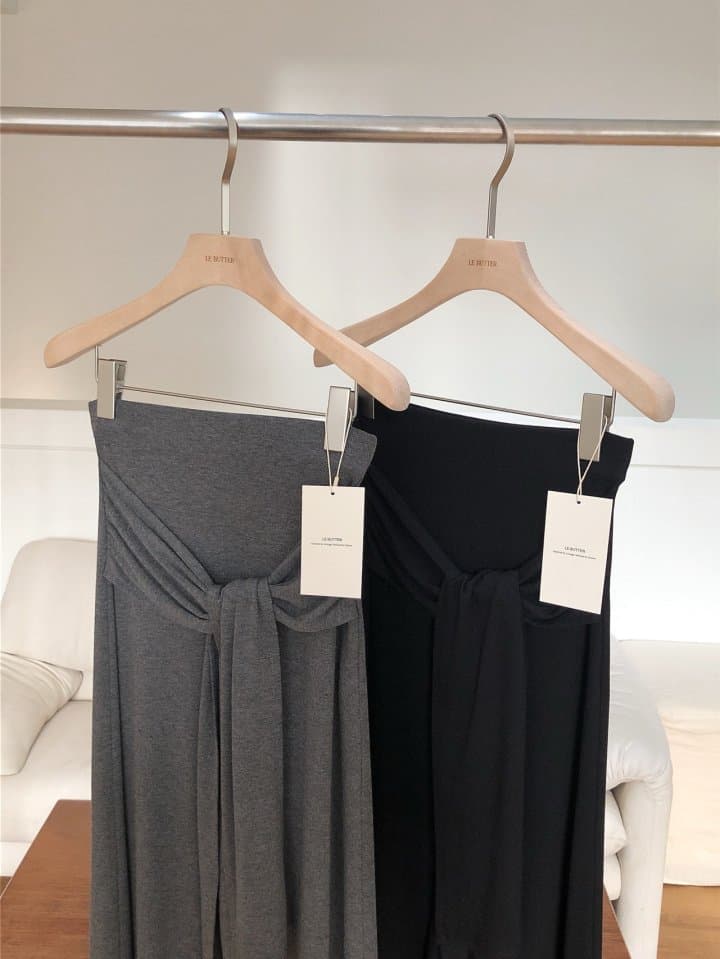 [LE BUTTER] Scarf Skirt 10