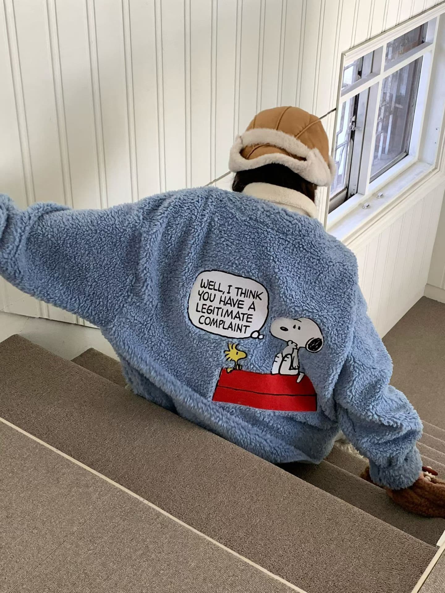 (Official Licensed Peanuts Snoopy) [VENTI] Fleece Snoopy Jacket 7