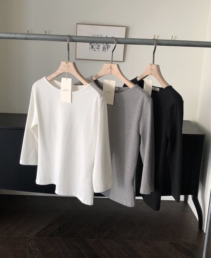 [LE BUTTER] Essential 3/4 Sleeve T-Shirt 6